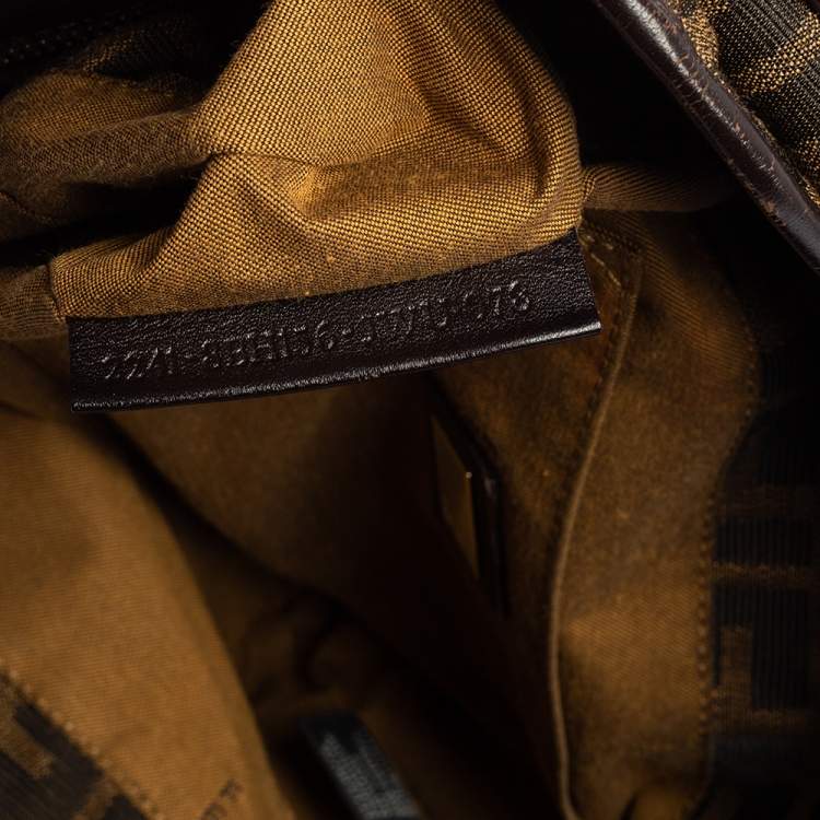 مملوكة مسبقًا Fendi Tobacco Zucca Canvas and Leather Chef Shopper Tote