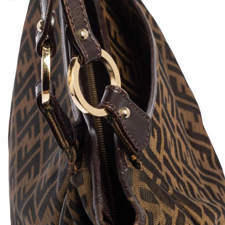 مملوكة مسبقًا Fendi Tobacco Zucca Canvas and Leather Chef Shopper Tote