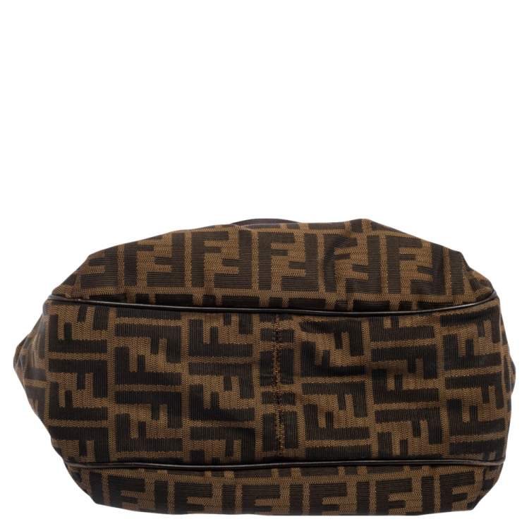 مملوكة مسبقًا Fendi Tobacco Zucca Canvas and Leather Chef Shopper Tote