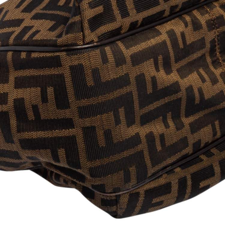 مملوكة مسبقًا Fendi Tobacco Zucca Canvas and Leather Chef Shopper Tote
