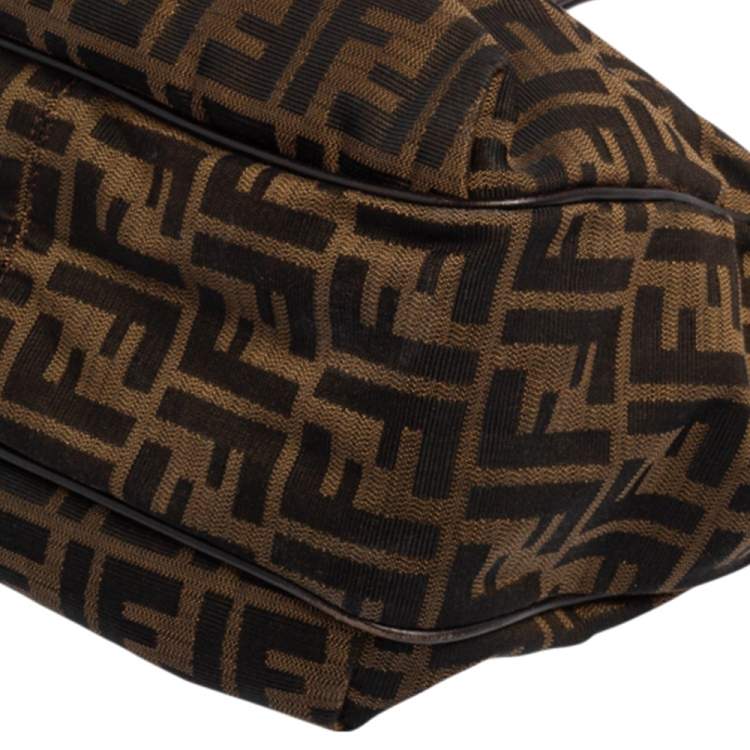 مملوكة مسبقًا Fendi Tobacco Zucca Canvas and Leather Chef Shopper Tote