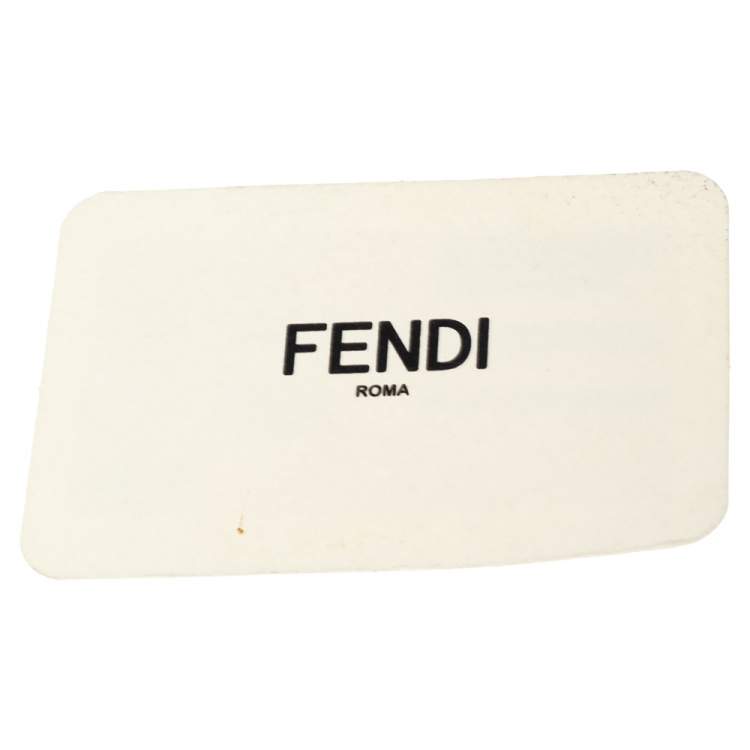 Pre Owned Fendi Tan Leather Mini Peekaboo Top Handle Bag