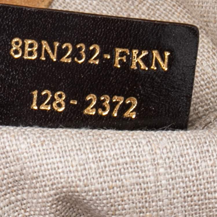 Pre Owned Fendi Multicolor Pequin Striped Canvas And Leather Bag