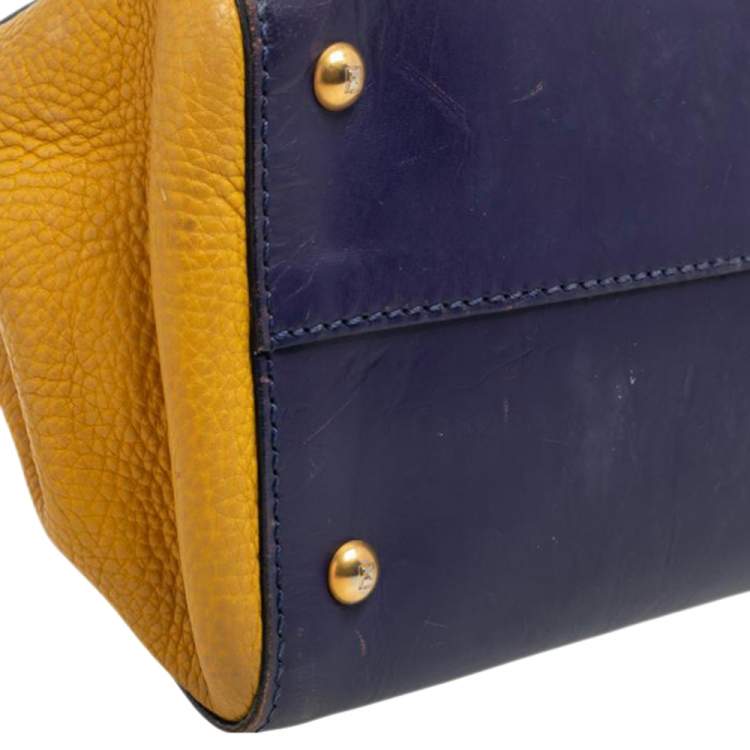 مملوكة مسبقًا Fendi Tricolor Leather Silvana Top Handle Bag