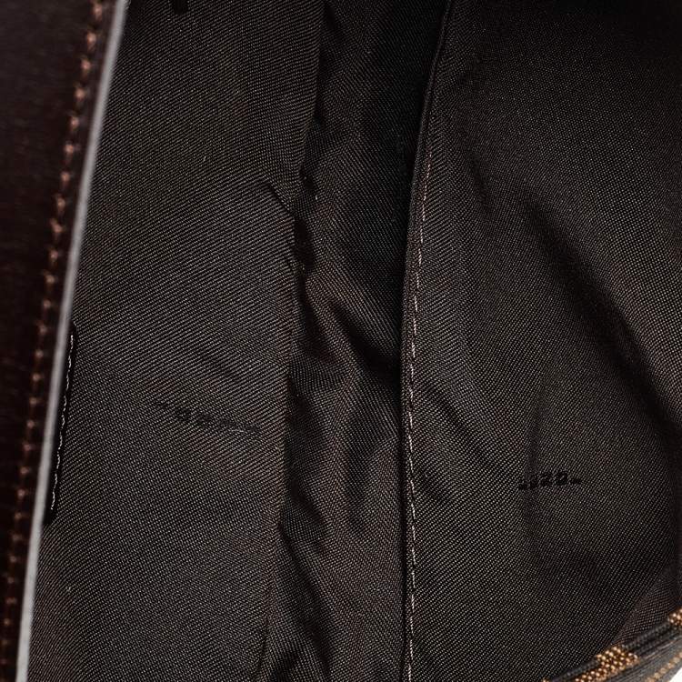 Pre Owned Fendi Brown Zucca Canvas Mamma Baguette Bag