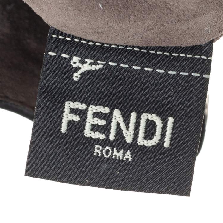 Pre Owned Fendi Tri Color Zucca Leather Mon Tresor Grande Bucket Bag