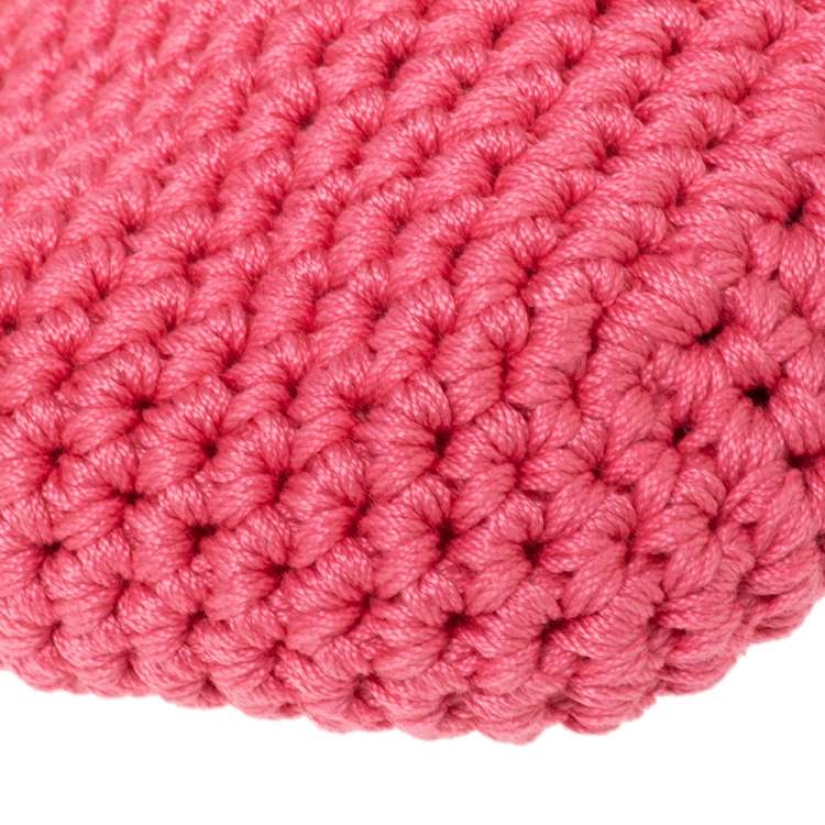 Pre Owned Fendi Pink Woven Fabric Framed Coin Purse 
