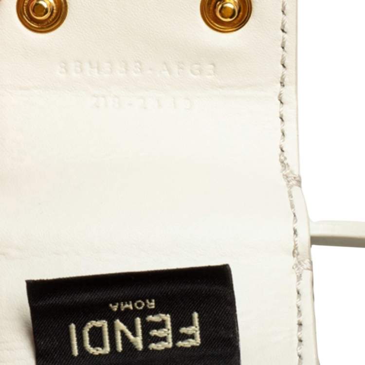 Pre Owned Fendi White Plastic Small Basket Tote