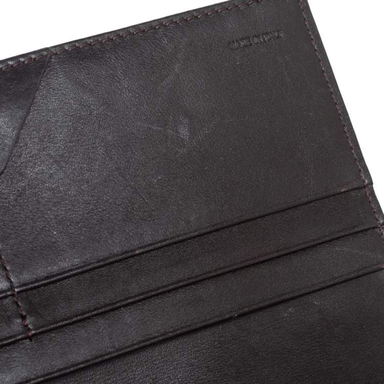 Pre Owned Fendi Tobacco Zucca Canvas Mia Continental Wallet