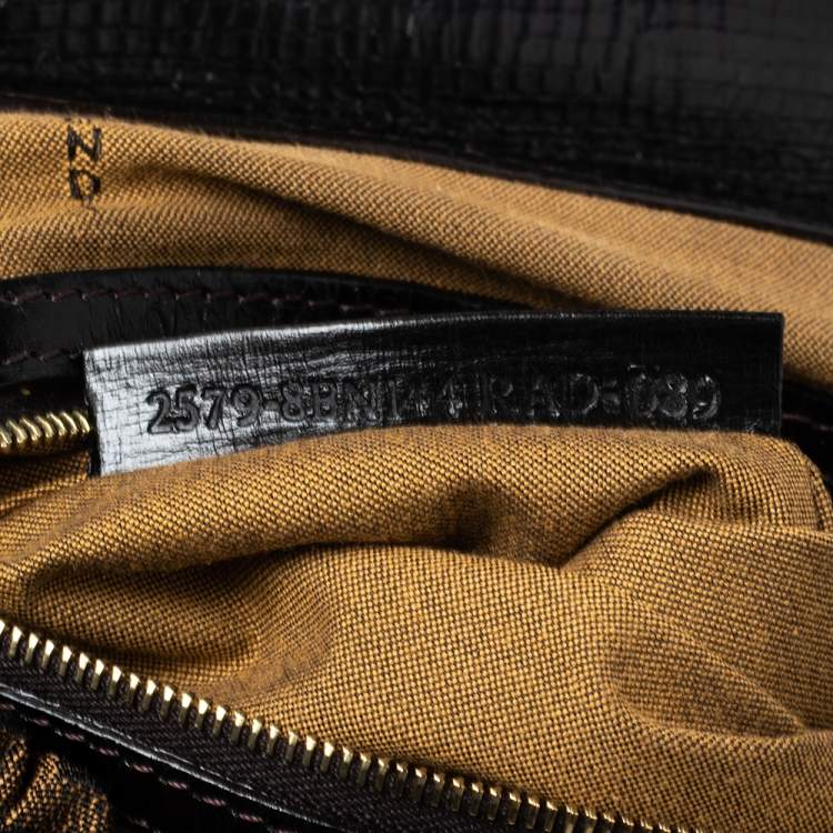 Pre Owned Fendi Tobacco Zucca Canvas Medium Magic Bag