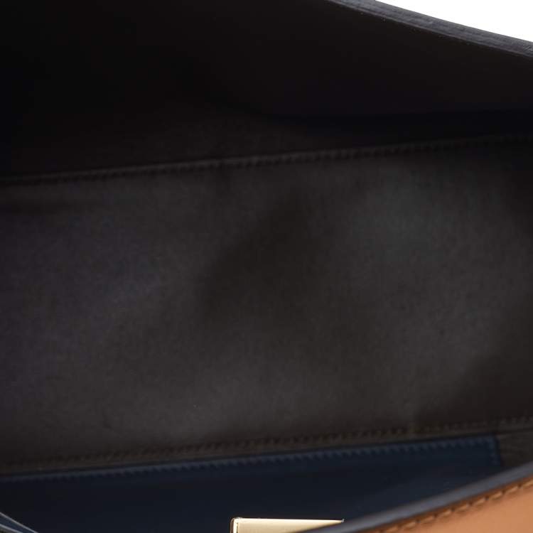 Pre Owned Fendi Tan Leather Medium Peekaboo X-Lite Top Handle Bag