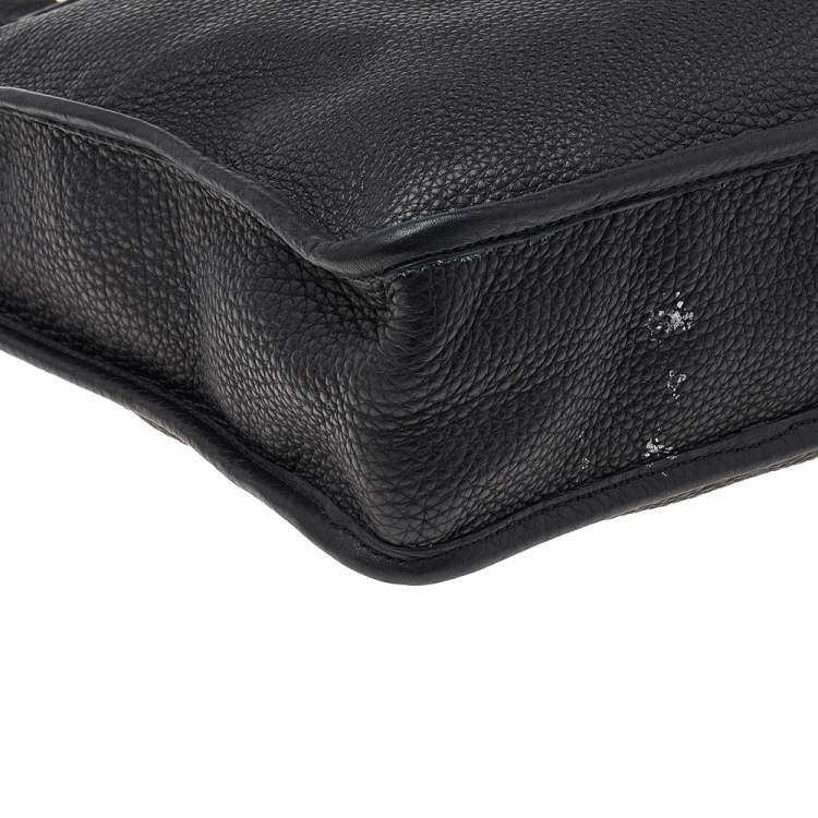 Pre Owned Fendi Black Leather Shopper Tote