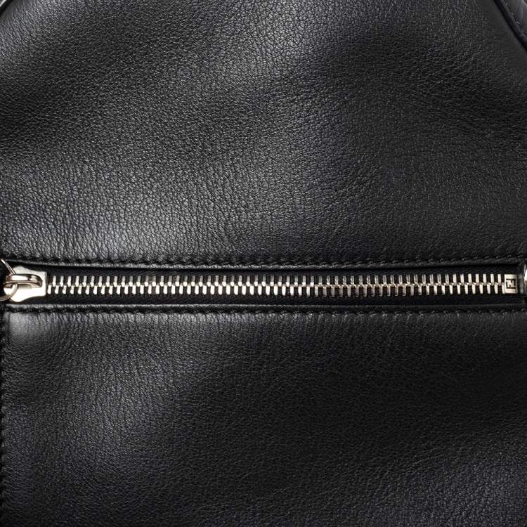 Pre Owned Fendi Black Leather Mini By The Way Backpack