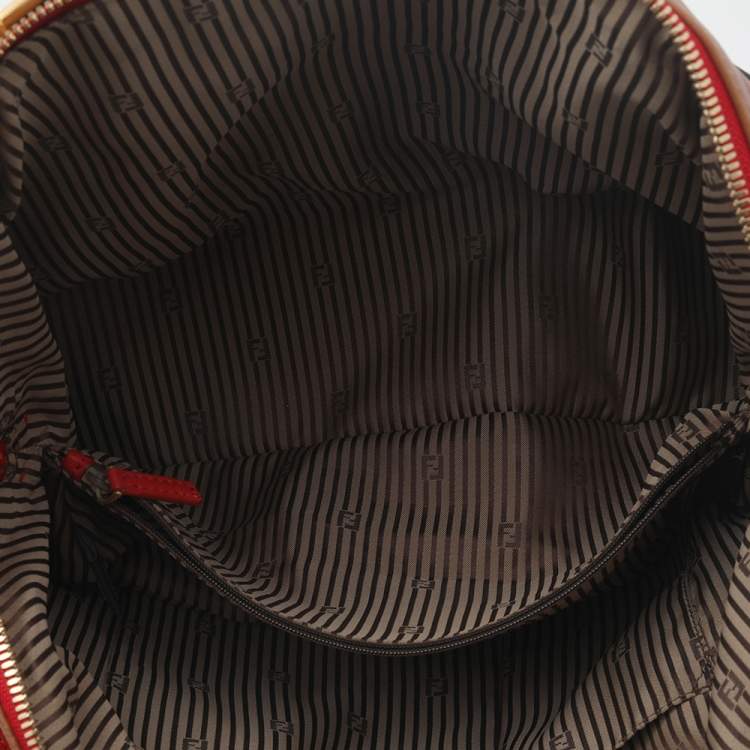 Pre Owned Fendi Multicolor Leather Large Chameleon Tote