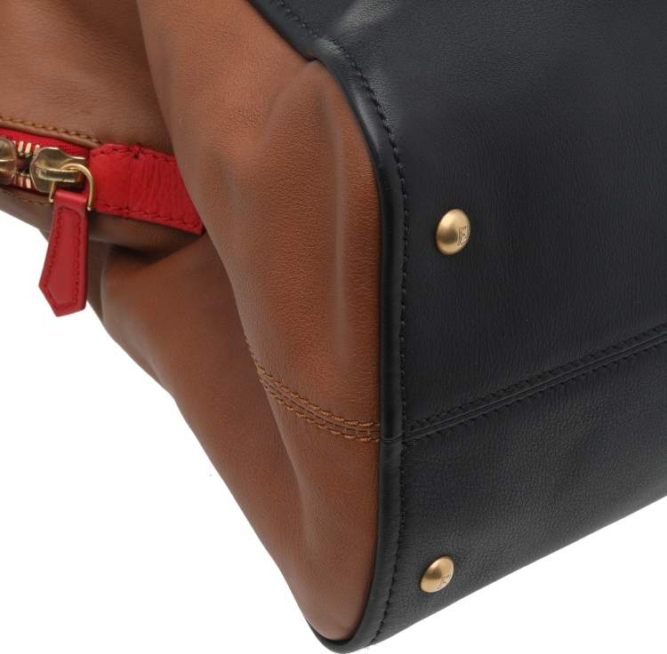 Pre Owned Fendi Multicolor Leather Large Chameleon Tote