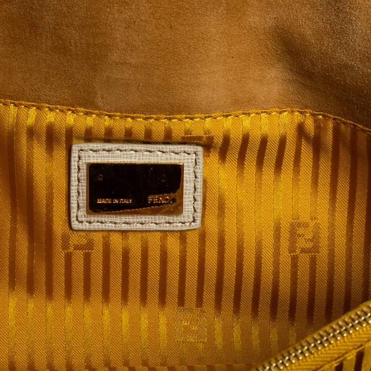 Pre Owned Fendi Multicolor Leather Rush Wristlet Clutch