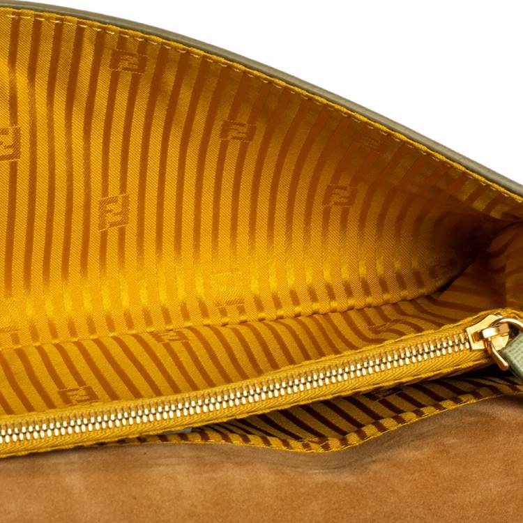 Pre Owned Fendi Multicolor Leather Rush Wristlet Clutch