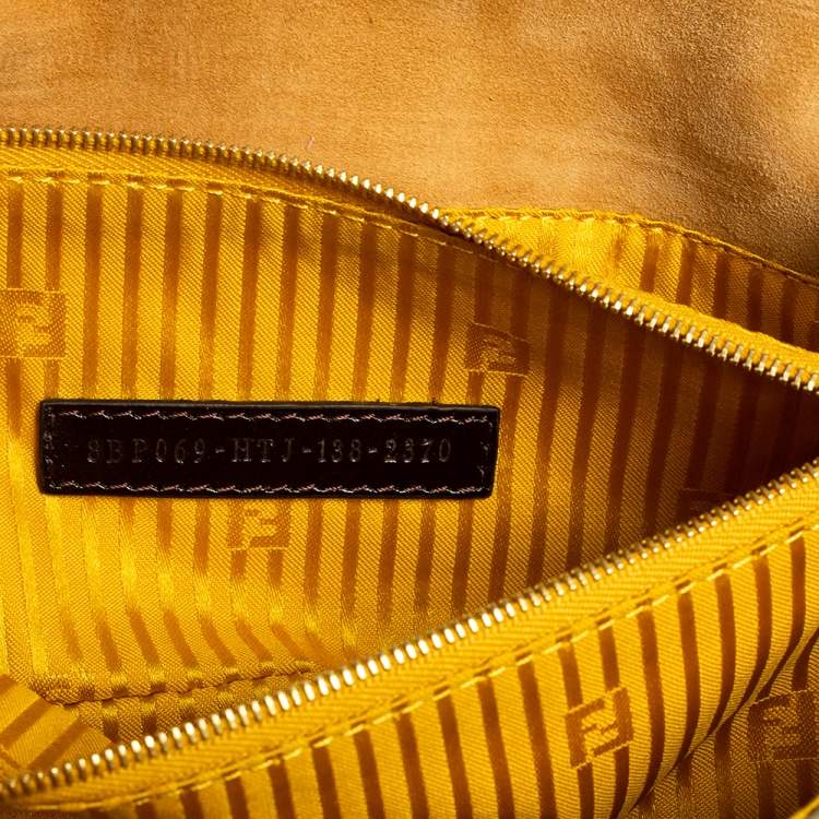 Pre Owned Fendi Multicolor Leather Rush Wristlet Clutch