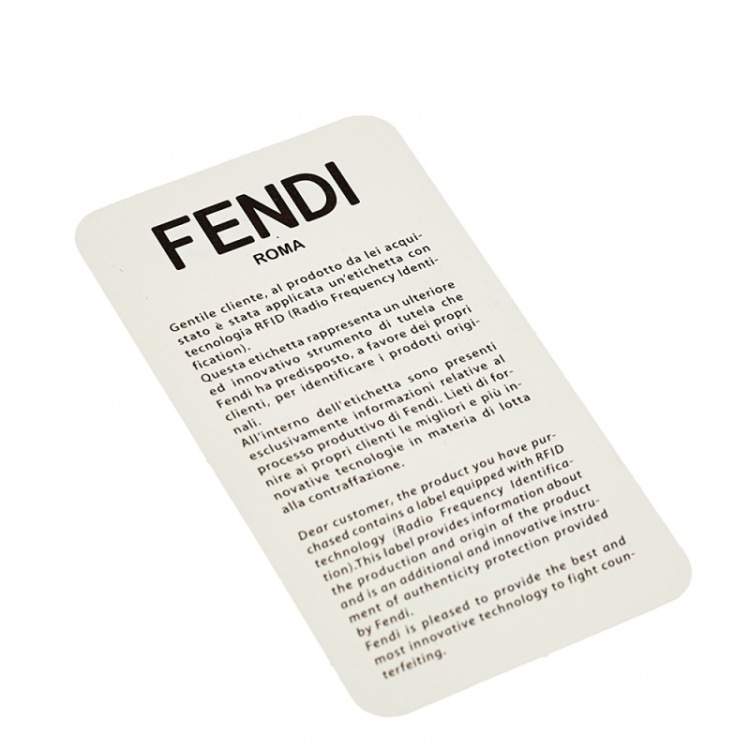 Pre Owned Fendi Taupe Leather Century Hypnoteyes Zip Around Wallet