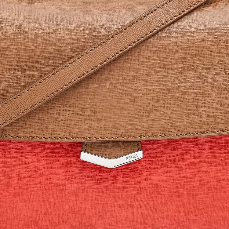 Pre Owned Fendi Multicolor Leather Demi Jour Top Handle Bag