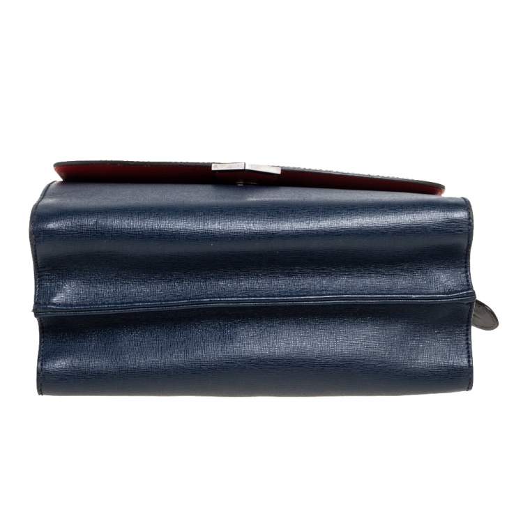 Pre Owned Fendi Multicolor Leather Demi Jour Top Handle Bag
