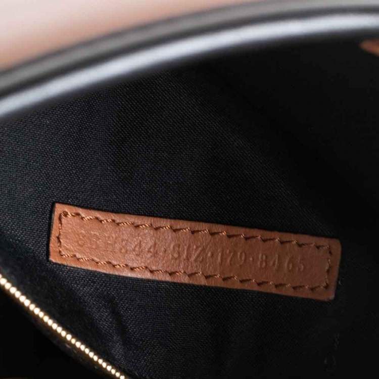 Pre Owned Fendi Brown Leather Runaway Satchel Bag