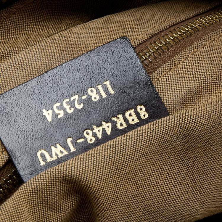 Pre Owned Fendi Tobacco Zucca Canvas and Leather Chef Hobo