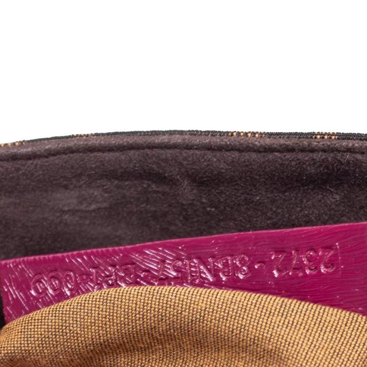 Pre Owned Fendi Multicolor Zucca Canvas and Leather Small Chef De Jour Bag