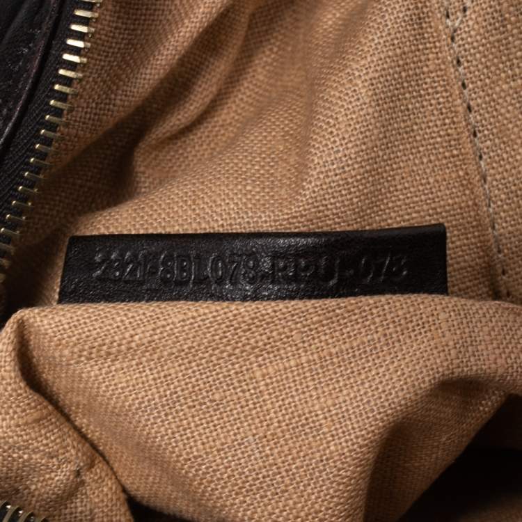 Pre Owned Fendi Tobacco Zucca Canvas and Leather Baby Spy Bag