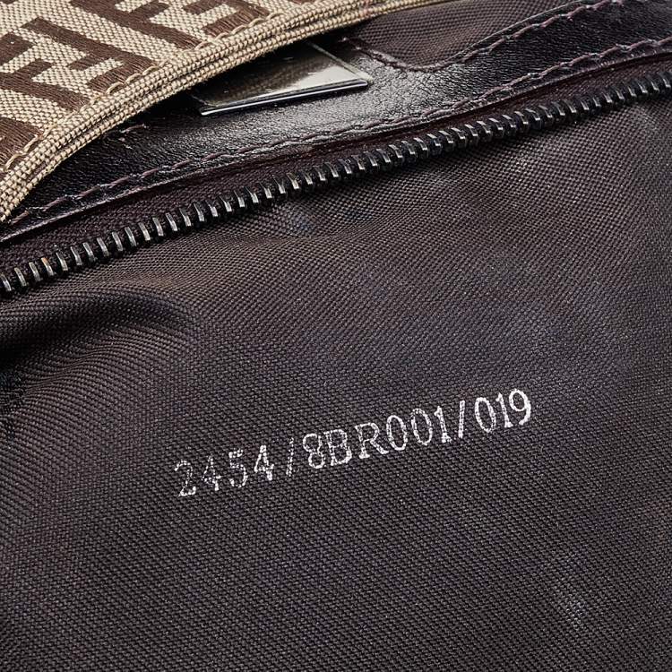Pre Owned Fendi Tobacco Zucchino Canvas Mama Forever Shoulder Bag