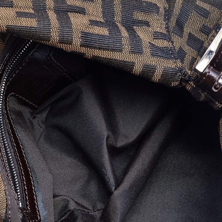 Pre Owned Fendi Tobacco Zucca Canvas Mama Forever Shoulder Bag