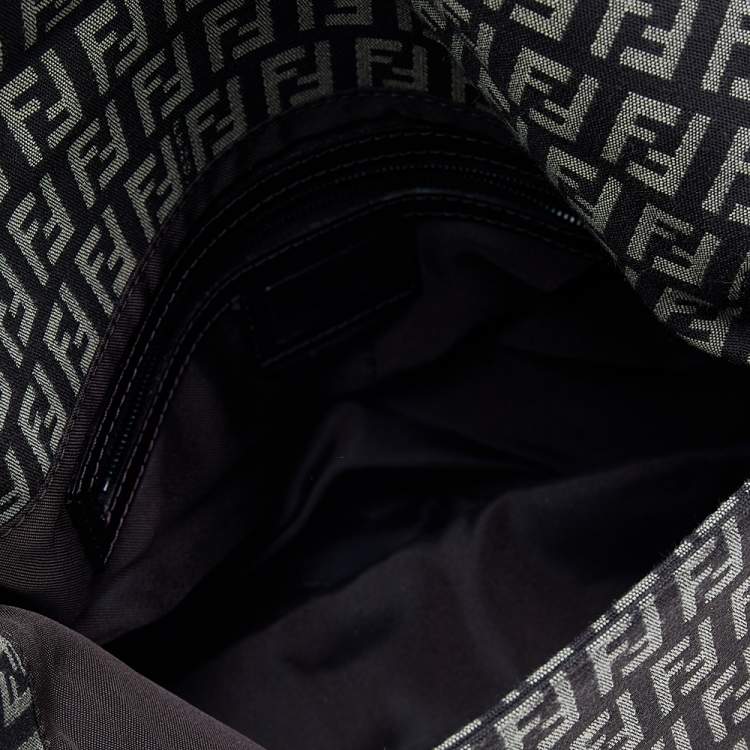 Pre Owned Fendi Brown/Beige Zucchino Canvas Mama Forever Shoulder Bag