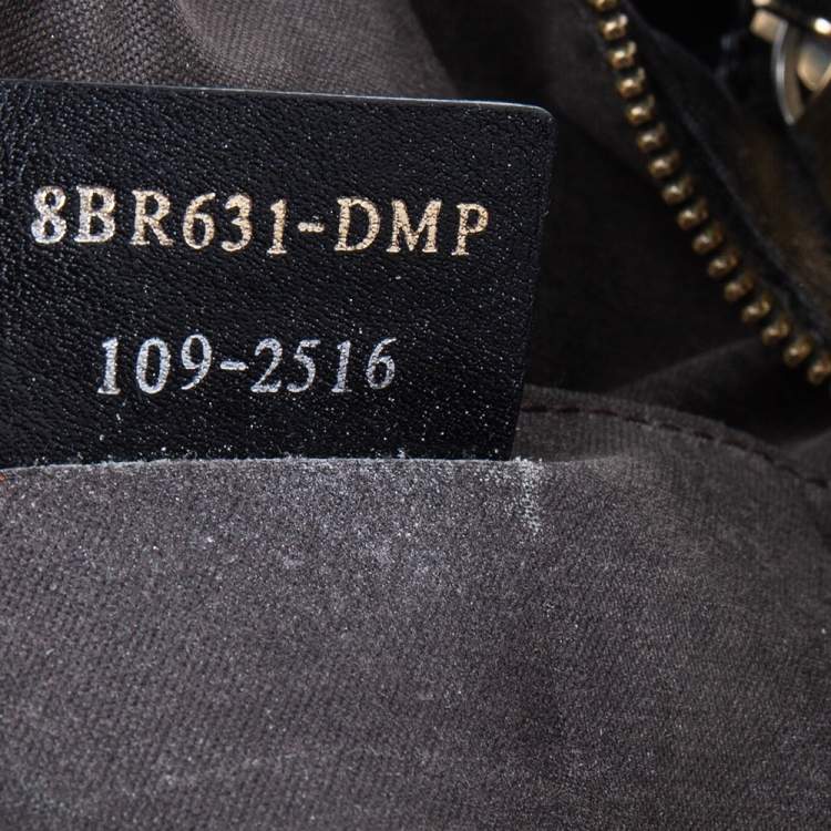 Pre Owned Fendi Black Zucca Canvas Mia Hobo