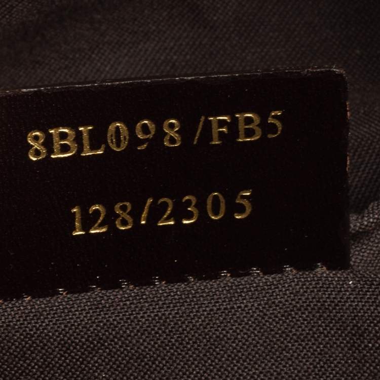 Pre Owned Fendi Brown Zucchino Coated Canvas and Leather Forever Bauletto Boston Bag