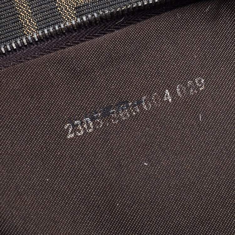 Pre Owned Fendi Tobacco Zucca Canvas And Leather Mama Baguette Bag