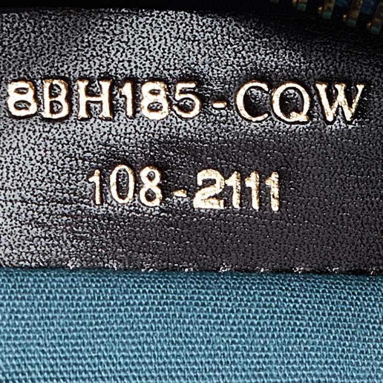 Pre Owned Fendi Tobacco/Blue Zucca Coated Canvas Perforated Spalmati Roll Shopper Tote