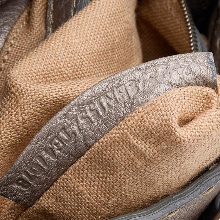 Pre Owned Fendi Grey Selleria Villa Borghese Tote