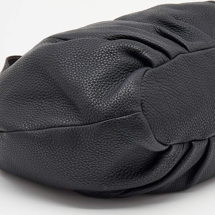 Pre Owned Fendi Black Selleria Leather Shoulder Bag