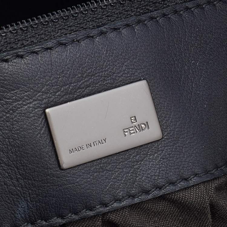 Pre Owned Fendi Black Leather To You Clutch Bag