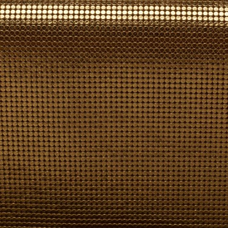Pre Owned Fendi Metallic Bronze Leather Flap Continental Wallet