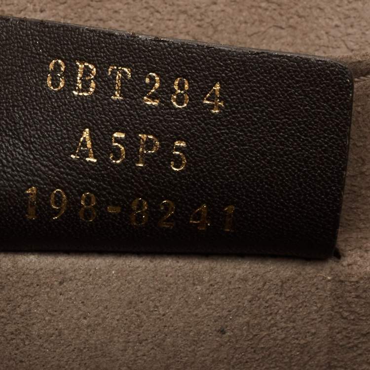 Pre Owned Fendi Black Studded Leather Kan I F Top Handle Bag