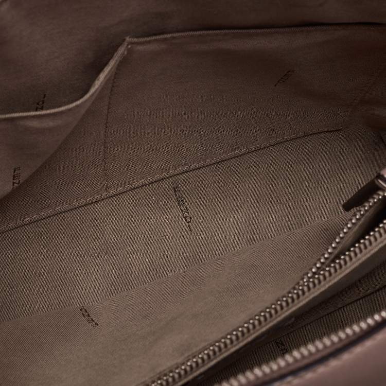 Pre Owned Fendi Beige Leather Small By The Way Boston Bag