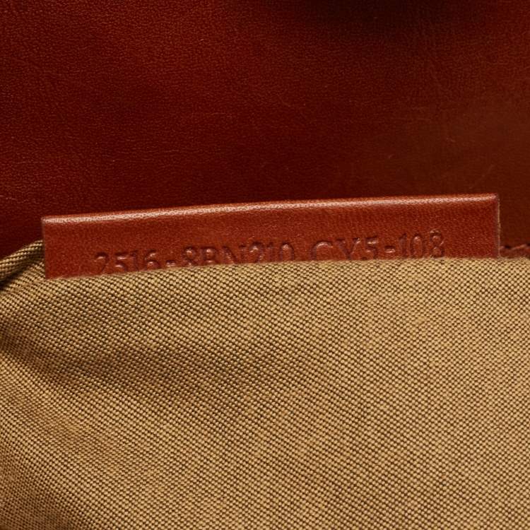 مملوكة مسبقًا Fendi Cream/Brown Canvas and Leather Large Peekaboo Top Handle Bag