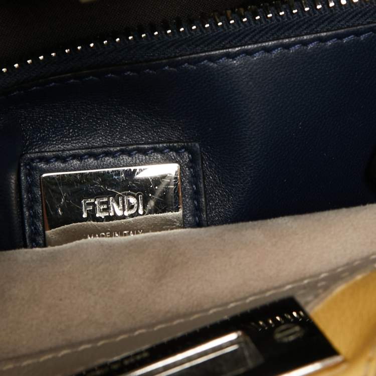 مملوكة مسبقًا Fendi Multicolor Leather Medium Stripe Peekaboo Top Handle Bag
