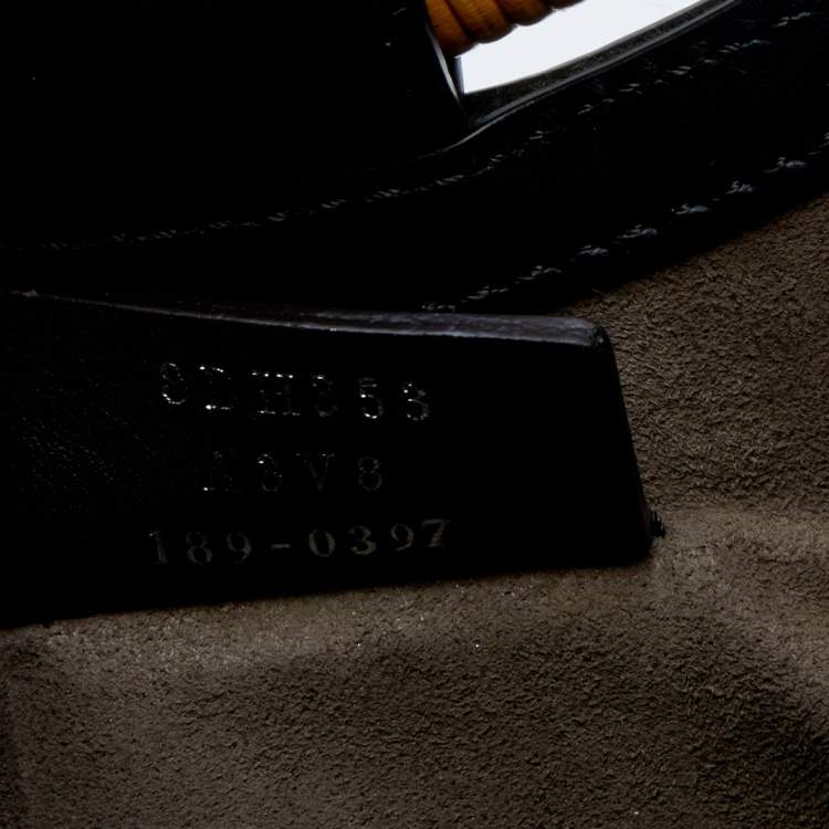 Pre Owned Fendi Tobacco FF Zucca Embossed Leather Small Runaway Tote