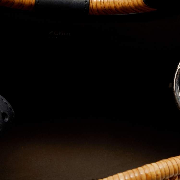 Pre Owned Fendi Tobacco FF Zucca Embossed Leather Small Runaway Tote