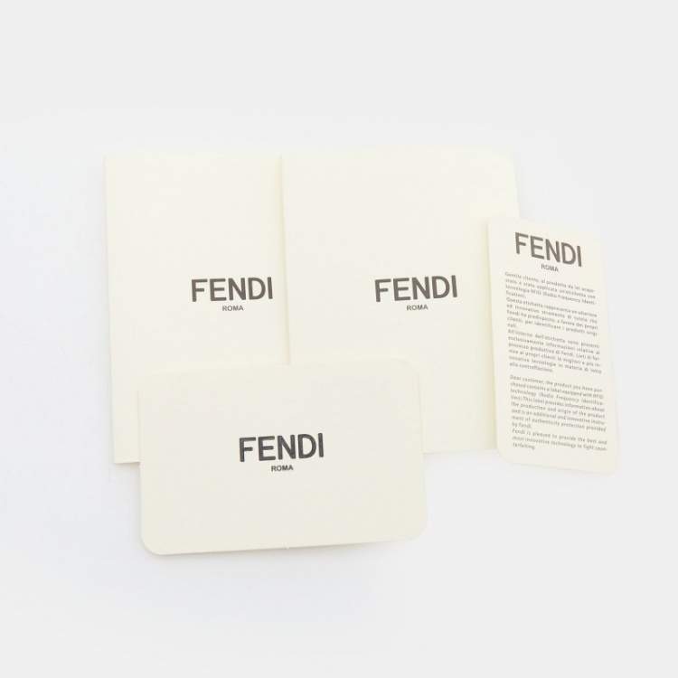 Pre Owned Fendi Tobacco FF Zucca Embossed Leather Small Runaway Tote