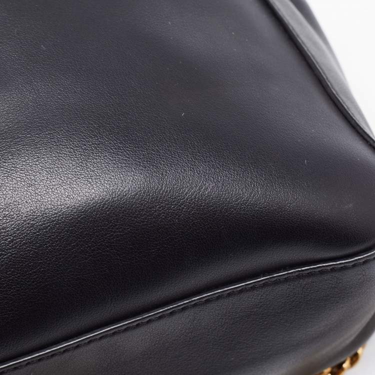 Pre Owned Fendi Tobacco/Black Zucca Coated Canvas and Leather Double F Top Handle Bag