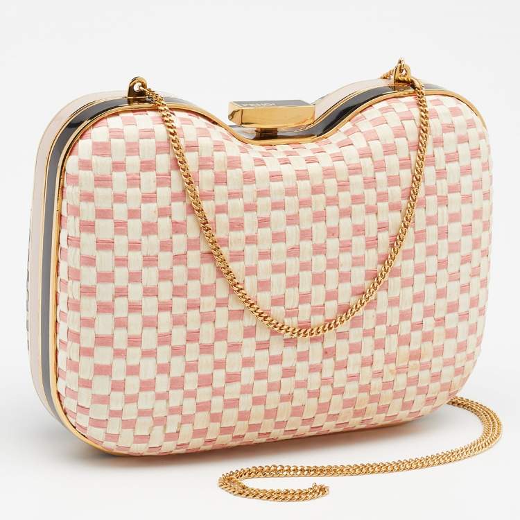 Pre Owned Fendi Multicolor Leather Giano Box Clutch