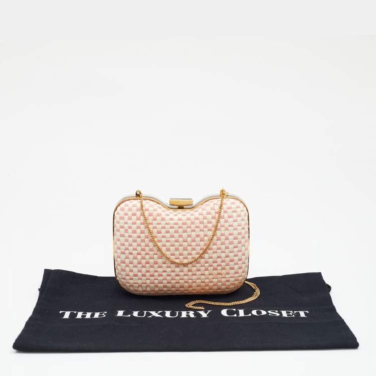 Pre Owned Fendi Multicolor Leather Giano Box Clutch